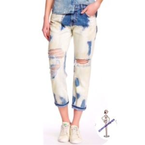 Dirty Bleach The Vintage Straight Distressed